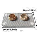 Pet Feeding Mat-Absorbent with Waterproof Rubber Backing,