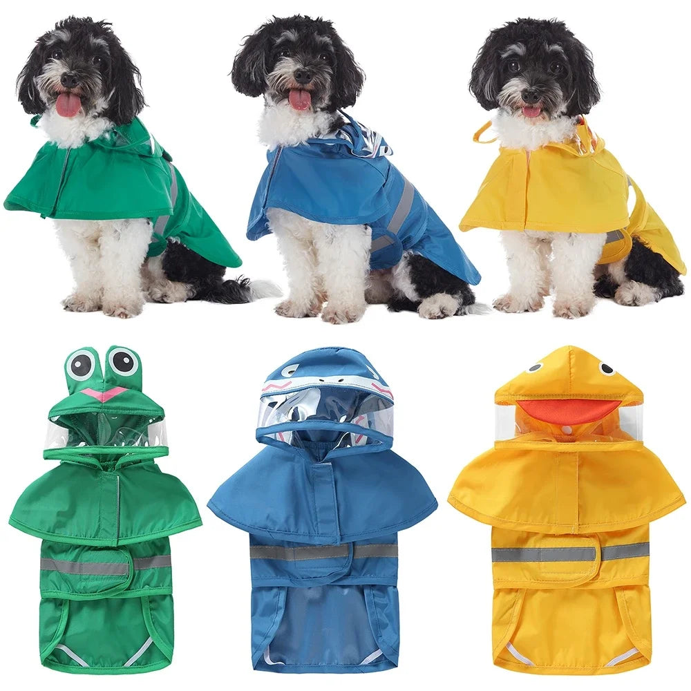 Pet Raincoat Reflective Hoodie