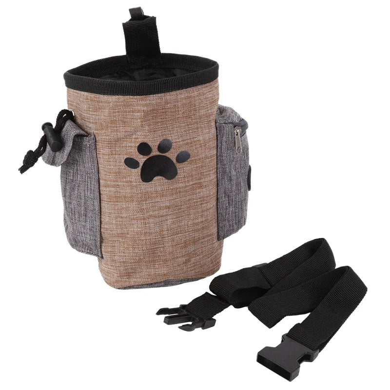 Dog Treat Training Pouch Bag with Poop Bag Dispenser