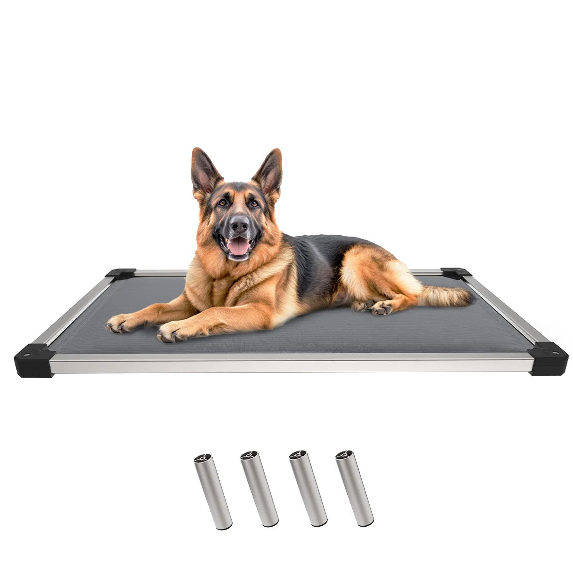 Padded Dog Bed for Crate, Elevated Cot for Indoor/Outdoor/Camping Use,