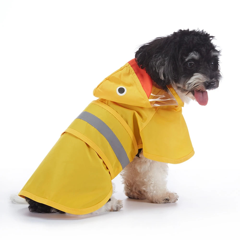 Pet Raincoat Reflective Hoodie