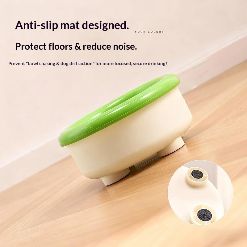 Floating Dog Water Bowl with Filter - Anti Splash Suspension