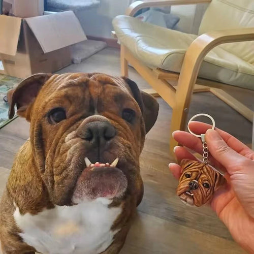 3D Pet Portrait Keychain Custom Head Ornament