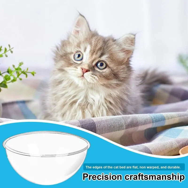 Space Capsule Cat Bed Nesting Transparent