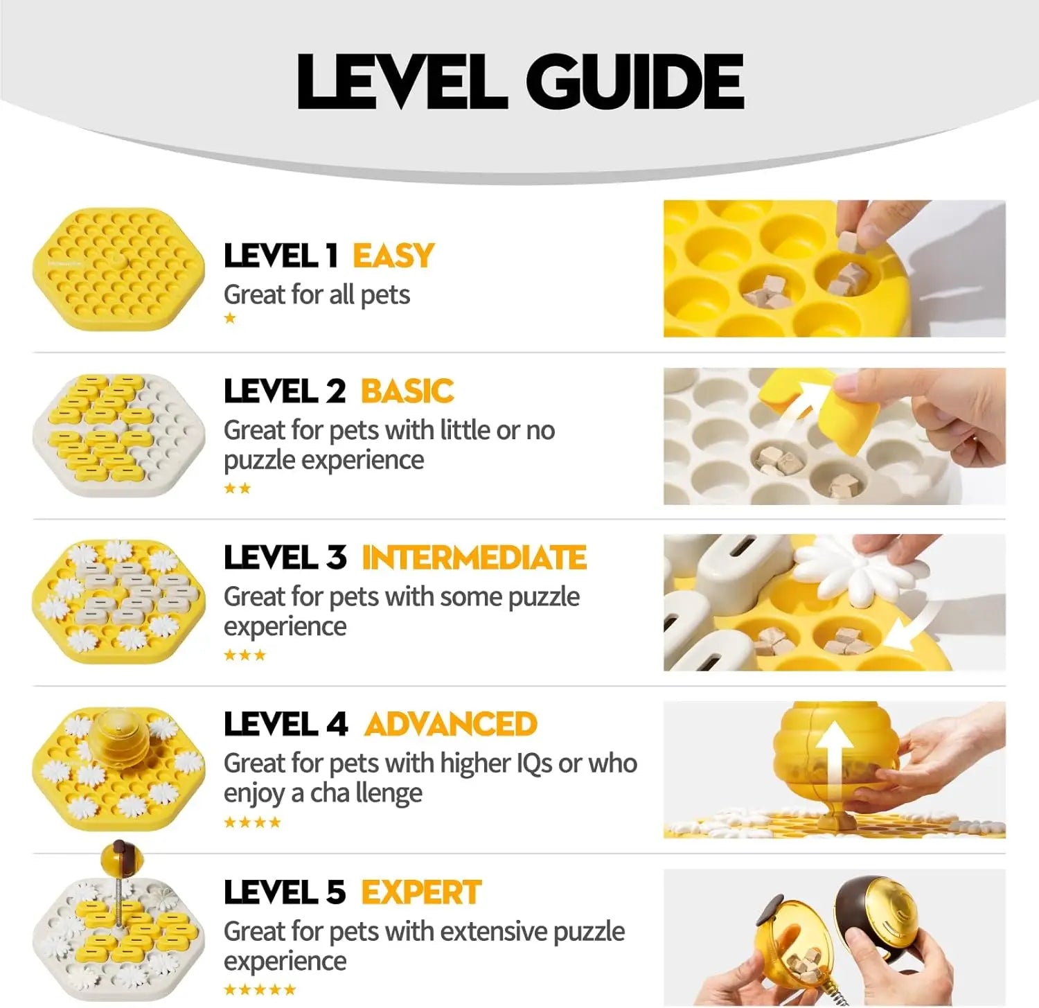 MEWOOFUN Dog Puzzle Toys Slow Feeder