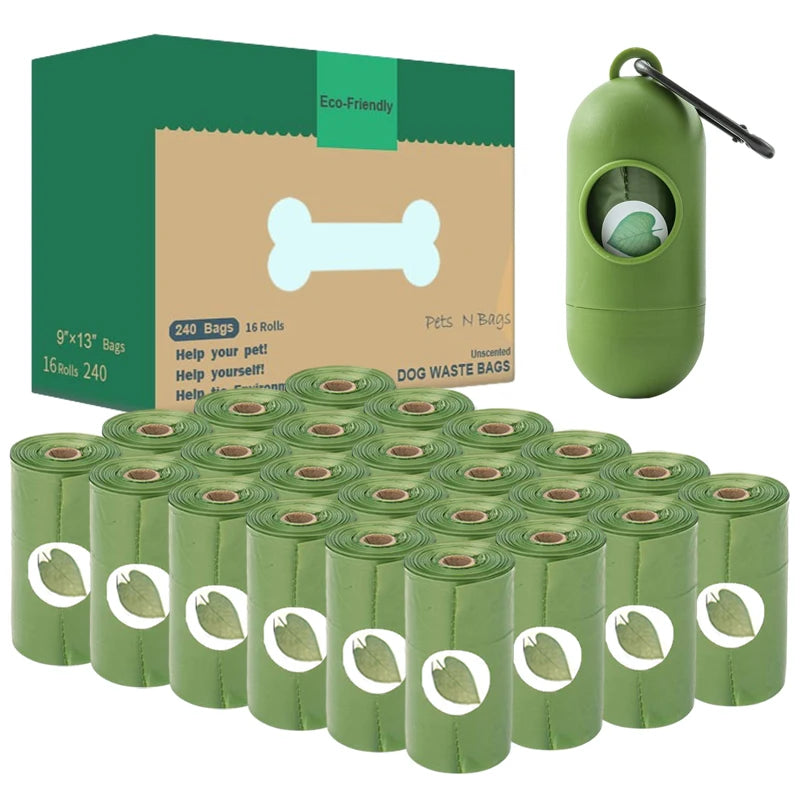 Dog Poop Bag Biodegradable Strong with Dispenser