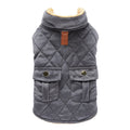 Winter Warm Plush Jackets for Pet Dogs Thickness Double Pockets