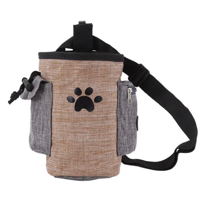 Dog Treat Training Pouch Bag with Poop Bag Dispenser