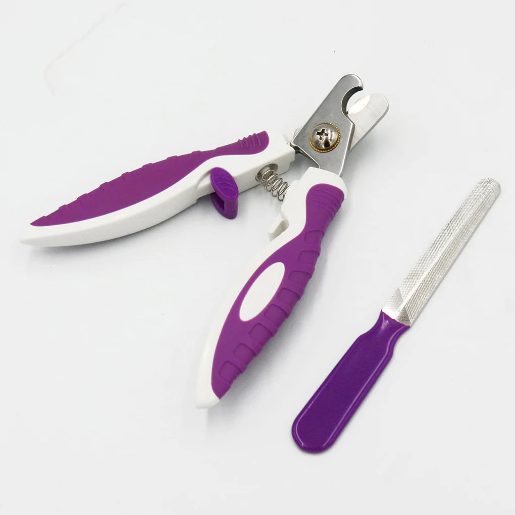 ABS Stainless Steel Nail Clippers Scissors Files Dogs Cats Claw Trimmer Cutter