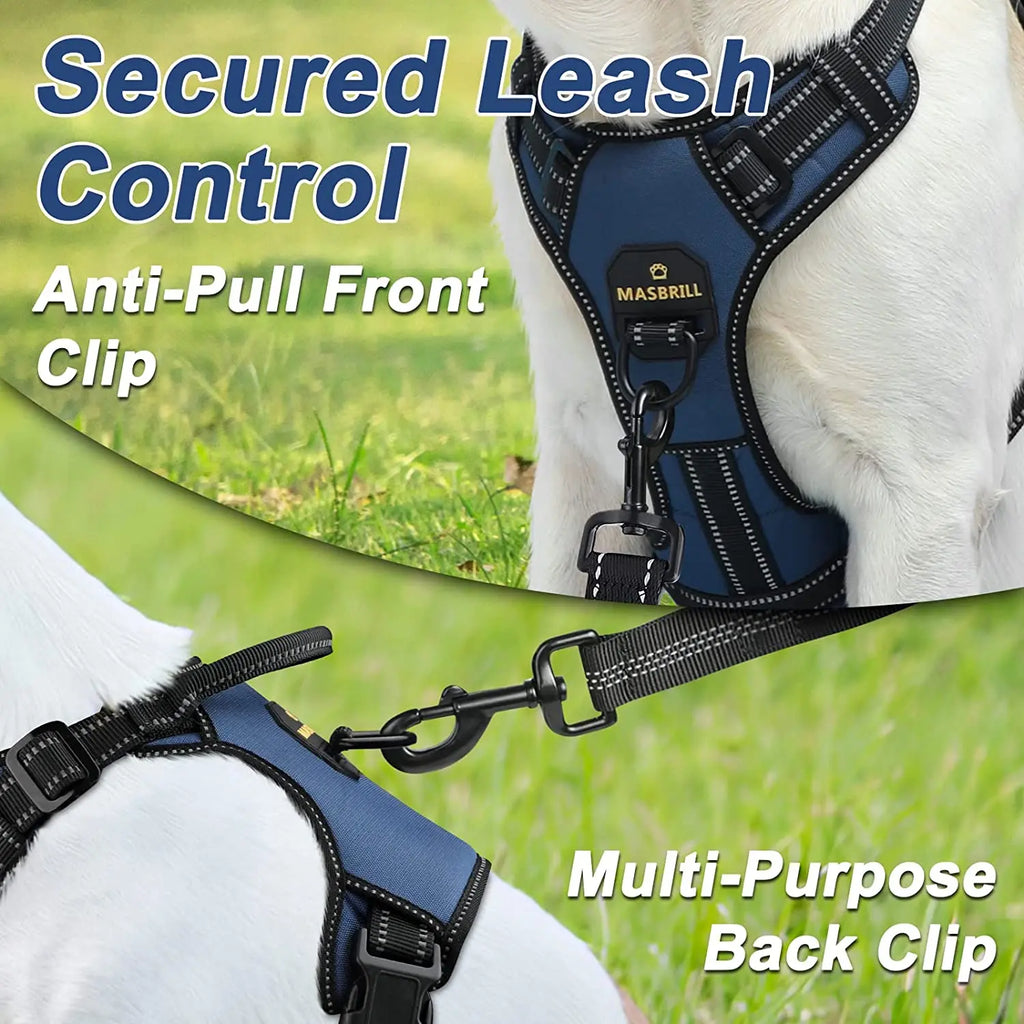 Dog Harness No Pull Adjustable Reflective