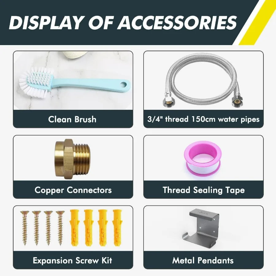 67OZ Automatic Water Dispenser for Dogs Cats Wall Mount