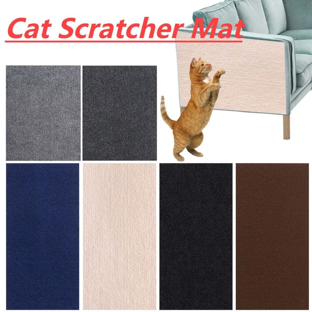 Cat Scratching Mat Self-Adhesive Trimmable for Carpet or Sofa