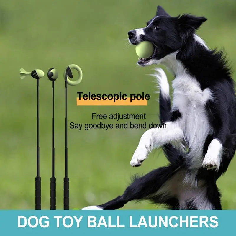 Dog Toys Throwing Pole Pet Throwing Stick Hand Ball Launcher Pole