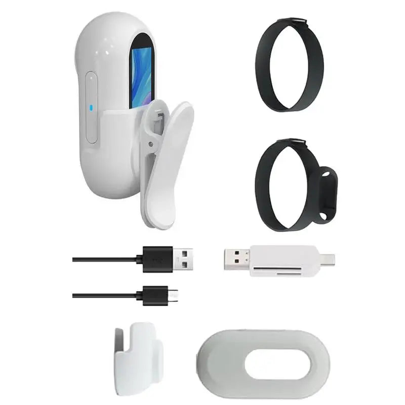 Pet Collar Camera HD 1080p With Screen Video Recording Wireless