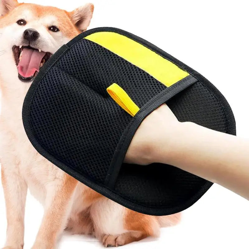 Pet Grooming Gloves Static Dedusting Brush Pet Hair Remover
