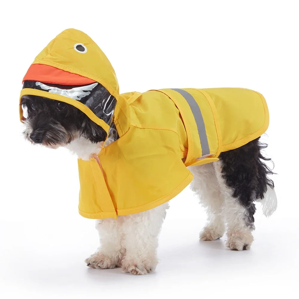 Pet Raincoat Reflective Hoodie
