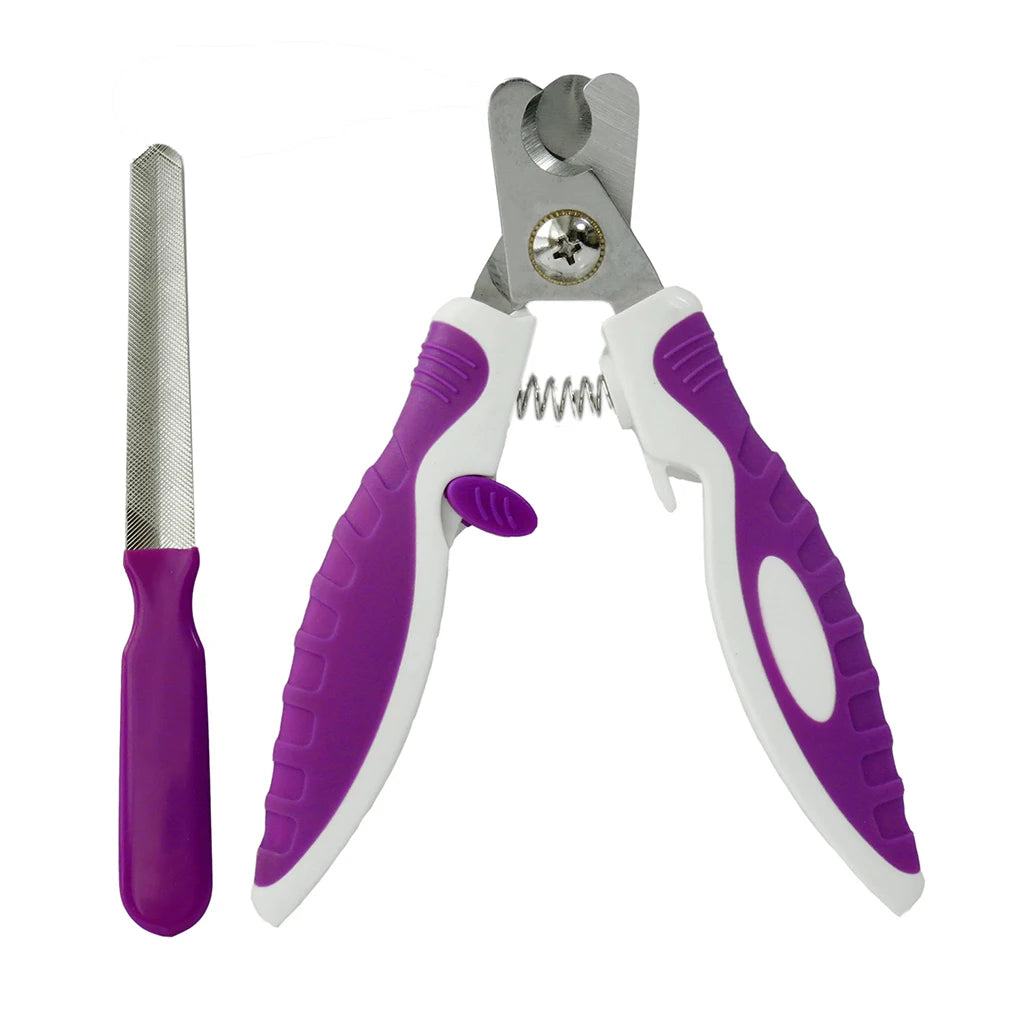 ABS Stainless Steel Nail Clippers Scissors Files Dogs Cats Claw Trimmer Cutter