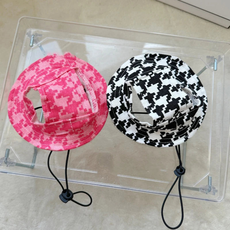 Cat Bucket Hat Dog Sun Hat Breathable With Ear Holes