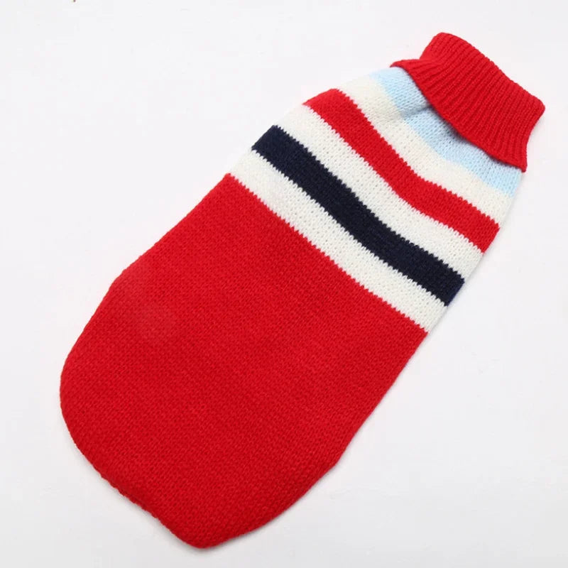 Knit Big Dog Sweater Christmas, Pet Turtleneck Doggy Sweatshirt
