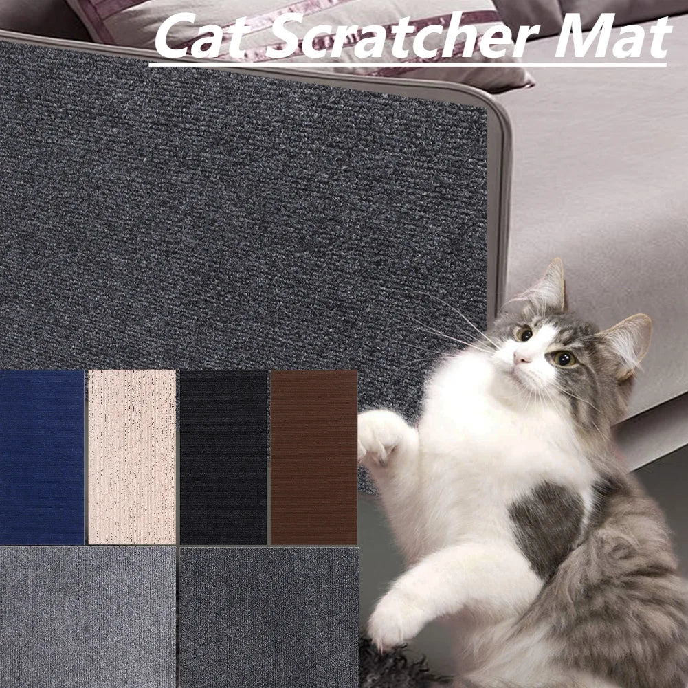 Cat Scratching Mat Self-Adhesive Trimmable for Carpet or Sofa