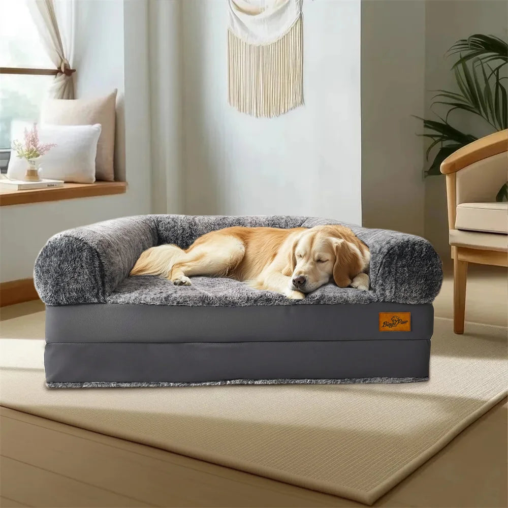 Foldable Human Dog Bed for Adult 2 in 1 Calming Large Dog Bed Washable Waterproof