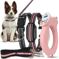 Dog Shock Collar & No-Pull Leash Set, Waterproof, 1600ft Range, Remote Recall